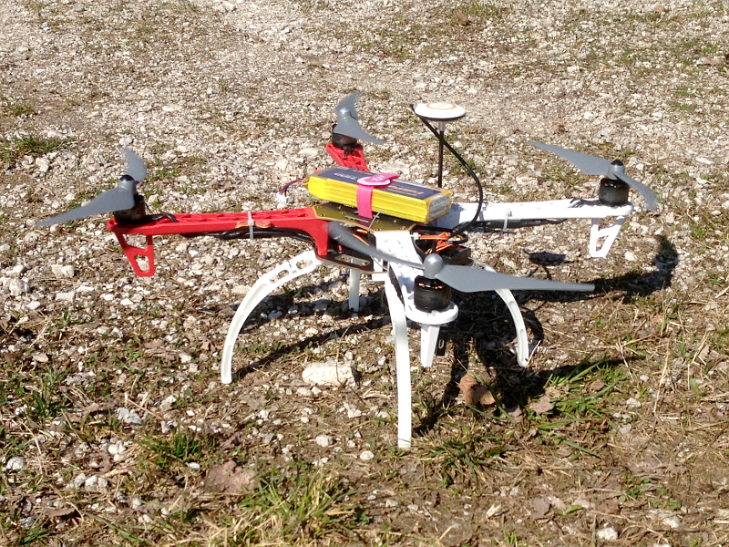 The F450 spooling up The F450 spooling up