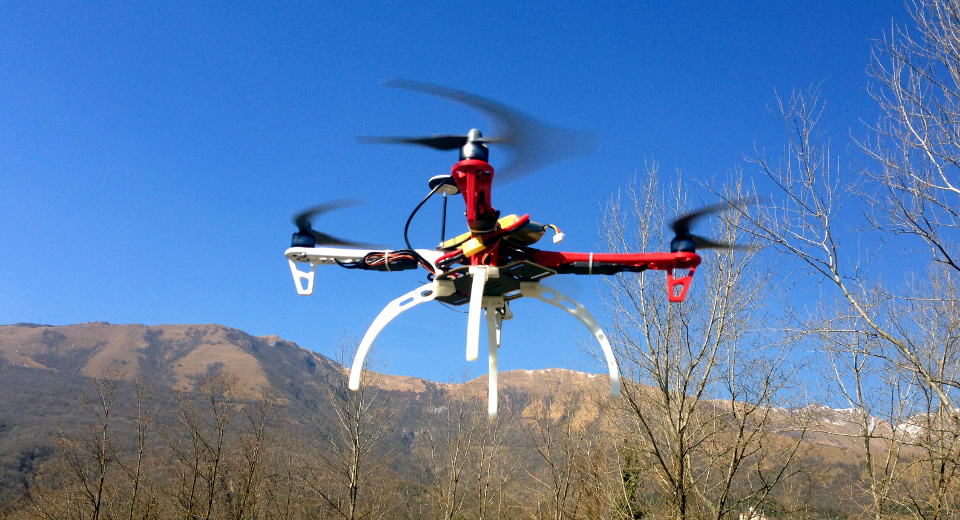 Image of my F450 with some alps in the background